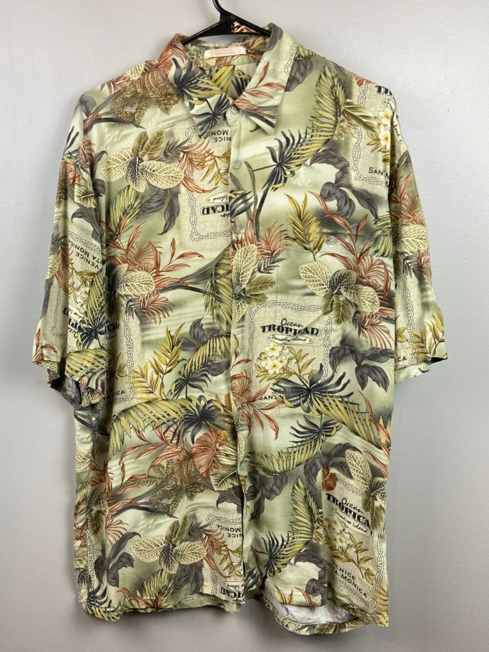 Campia Moda Hawaiian Shirt 100% Cotton Size Large